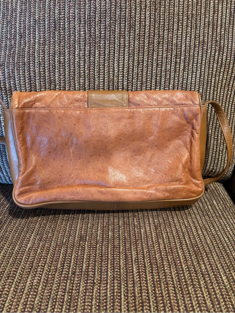 Halston Heritage Two-Tone Tan Shoulder Bag